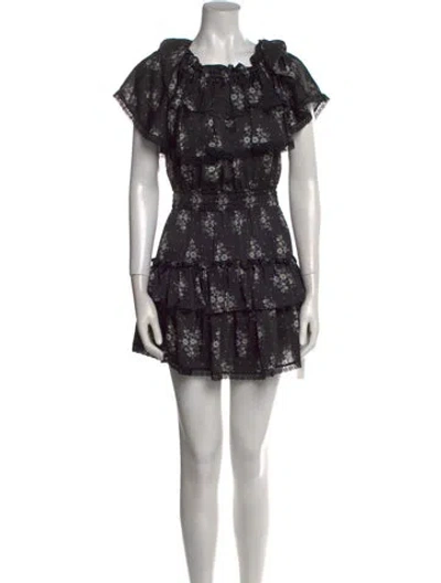 Pre-owned Misa Mayna Mini Dress W/ Tags In Black