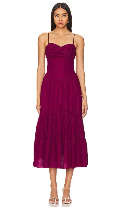 Misa Midi-kleid Rula In Wine