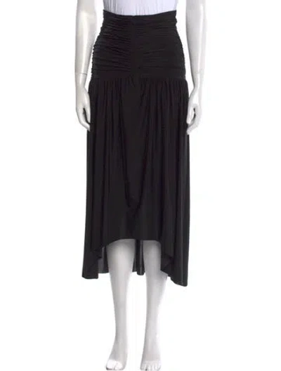 Pre-owned Misa Midi Length Skirt In Black