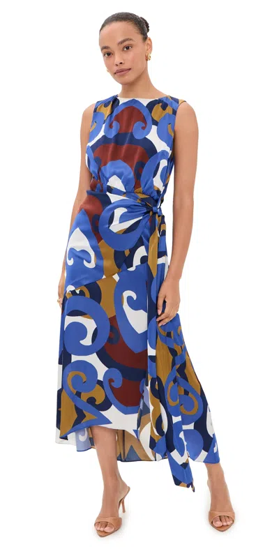 Misa Miles Dress Aries Reflective In Blue