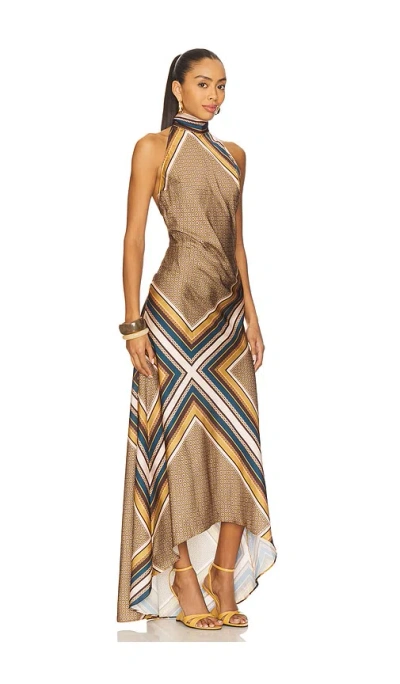 Misa Minerva Dress In Multi