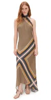Misa Minerva Dress Tile Scarf/allover In Multi