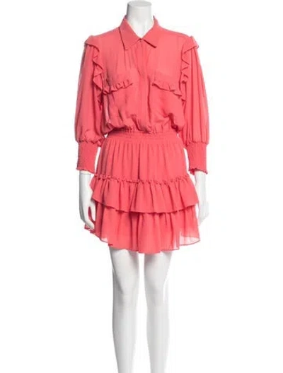 Pre-owned Misa Mini Dress In Orange