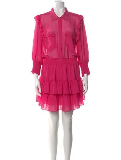 Pre-owned Misa Mini Dress In Pink