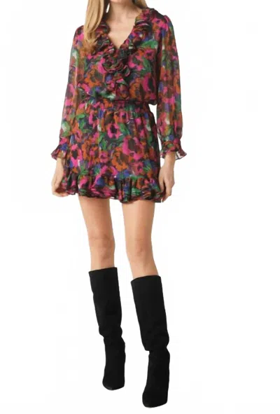 Misa Miranda Skirt In Jewel Flora In Multi