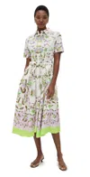 Misa Secret Garden Naia Midi Shirtdress In Secret Garden