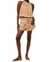 Misa Noah Pull-on Shorts In Caramel Mosaic Tile In Multi
