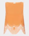 Misa Nola Open-knit Top
