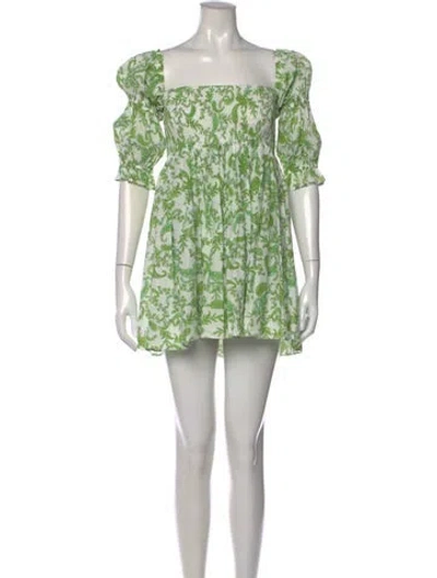 Pre-owned Misa Paisley Print Mini Dress In Multi