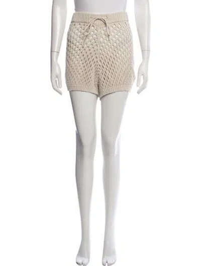 Pre-owned Misa Patterned Mini Shorts In Neutrals