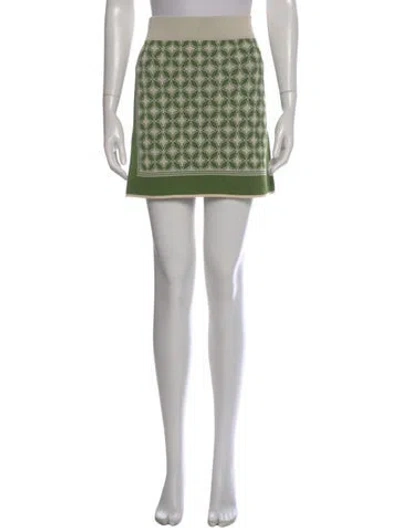 Pre-owned Misa Patterned Mini Skirt