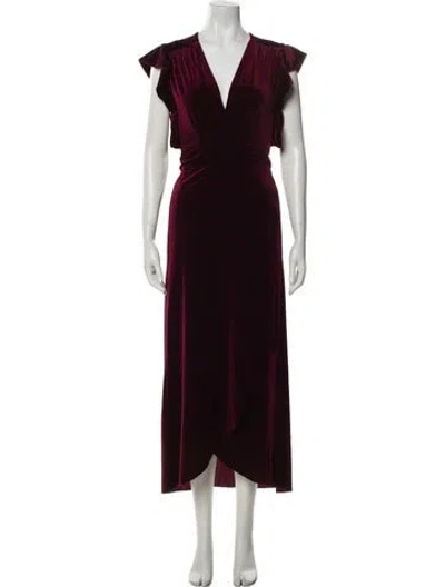 Pre-owned Misa Pleated Accents Lounge Set In Red