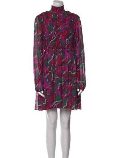 Pre-owned Misa Printed Knee-length Dress