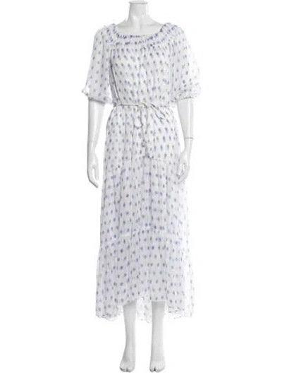Pre-owned Misa Printed Long Dress