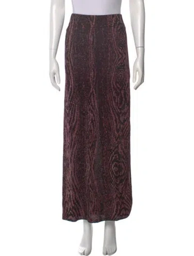 Pre-owned Misa Printed Midi Length Skirt W/ Tags In Multi