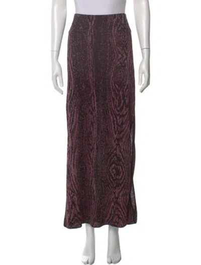 Pre-owned Misa Printed Midi Length Skirt W/ Tags In Multi