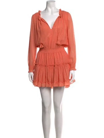 Pre-owned Misa Printed Mini Dress