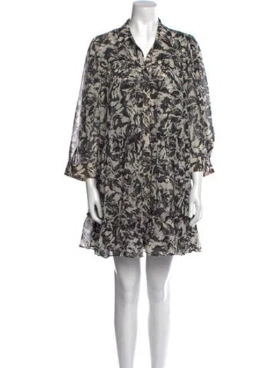 Pre-owned Misa Printed Mini Dress W/ Tags In Multi