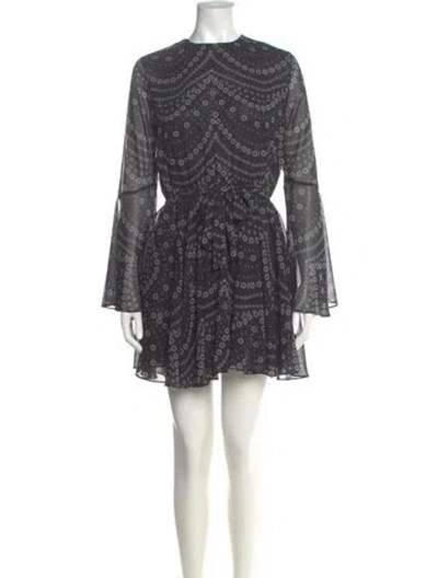 Pre-owned Misa Printed Mini Dress W/ Tags In Multi