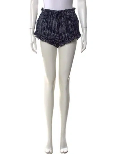Pre-owned Misa Printed Mini Shorts In Blue