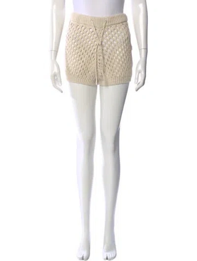 Pre-owned Misa Printed Mini Shorts In Neutral