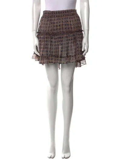 Pre-owned Misa Printed Mini Skirt