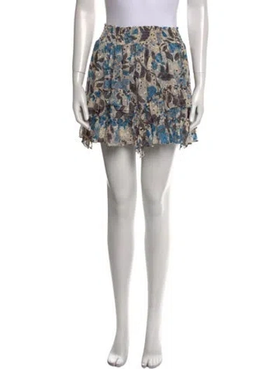 Pre-owned Misa Printed Mini Skirt