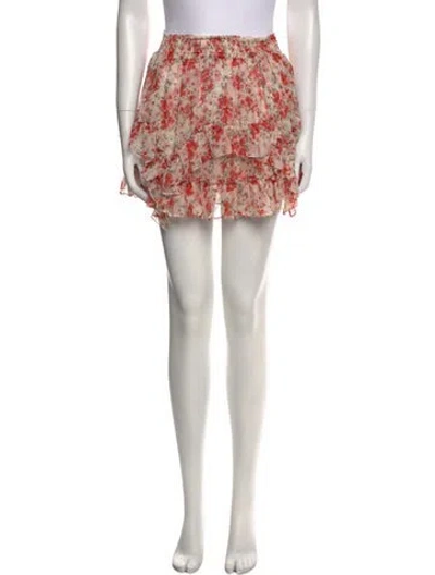 Pre-owned Misa Printed Mini Skirt