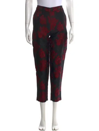 Pre-owned Misa Printed Straight Leg Pants W/ Tags In Multi