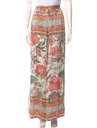 Pre-owned Misa Printed Wide Leg Pants W/ Tags In Multi