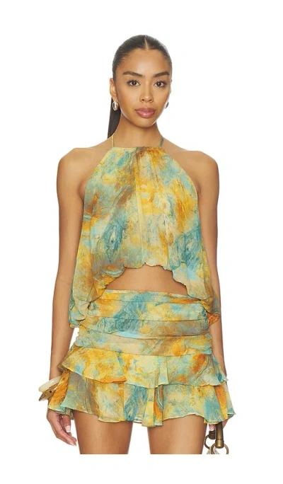 Misa Quinn Top In Halcyon Fresco