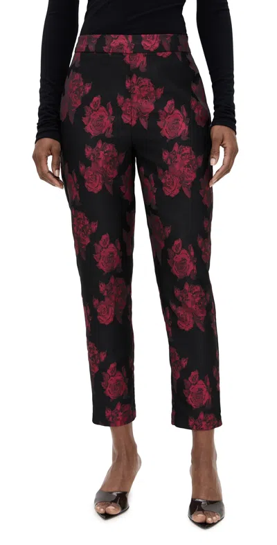 Misa Ria Pants Midnight Rose In Black