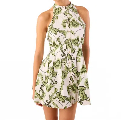 Misa Risha Dress In Garden Paisley In Multi