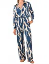Misa Rita High-rise Pant In Navy In Multi