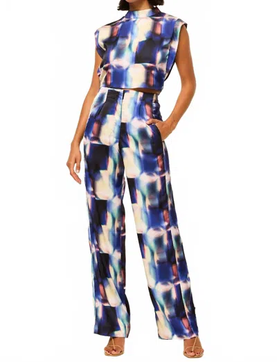 Misa Rita Straight Leg Pants In Amethyst Geo In Pattern
