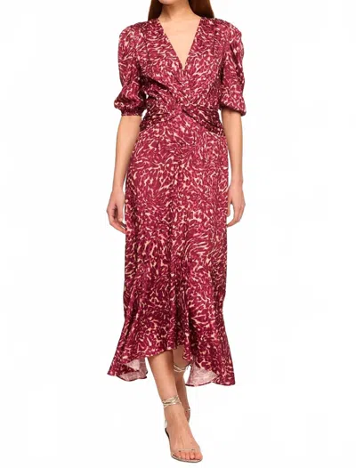 Misa Rosalie Dress In Fauna Abstract
