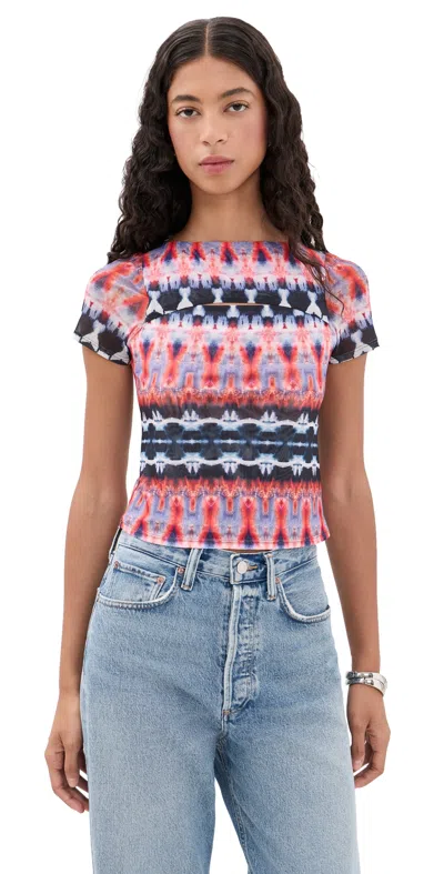 Misa Rowan Top Fragmented Stripe Ms