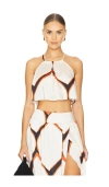 Misa Saana Top In Los Cabos Geo In Cream