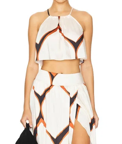 Misa Saana Top In Los Cabos Geo In White