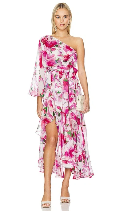 Misa Sabrina Dress In Garden Fuchsia