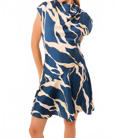 Misa Sandy Mini Dress In Navy In Blue