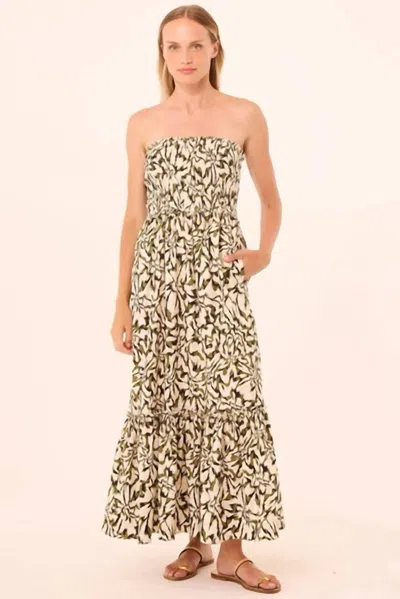 Misa Sanya Maxi Dress In Floraburst In Multi