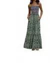 Misa Sanya Maxi Dress In Mosaic Tile Mix In Multi