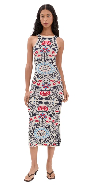Misa Sariah Dress Summer Tapestry In Multi