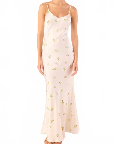 Misa Sariyah Dress In Spaced Ditsy Ivory In Brown