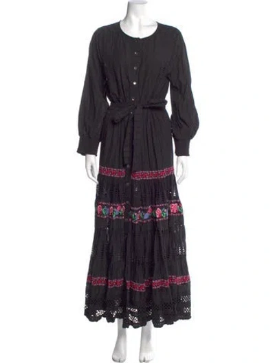 Pre-owned Misa Scoop Neck Long Dress W/ Tags In Black