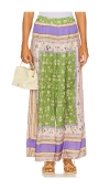 Misa Selena Pants In Matcha Love In Green,beige