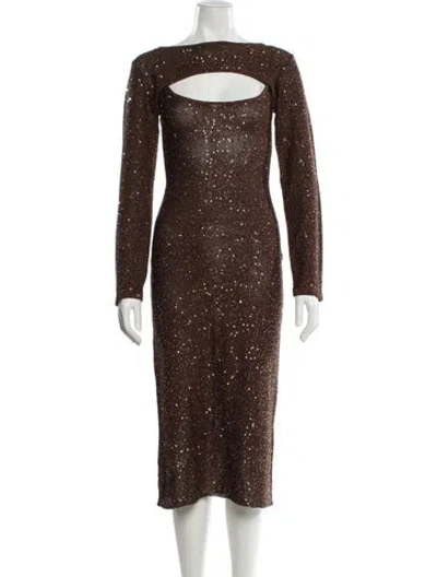 Pre-owned Misa Sequin Embellishments Set W/ Tags In Brown