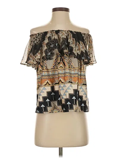 Misa Short Sleeve Blouse In Multi