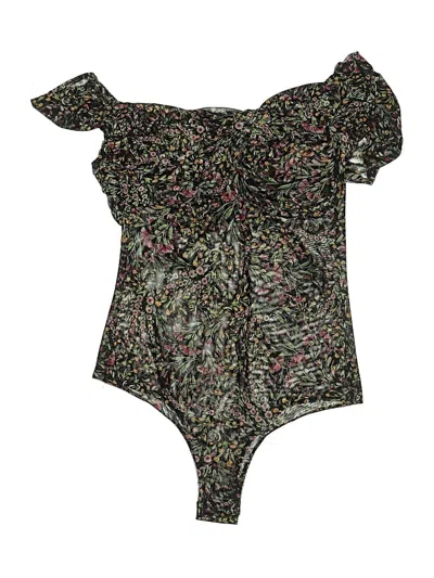 Pre-owned Misa Short Sleeve Top Black Strapless Neckline Tops